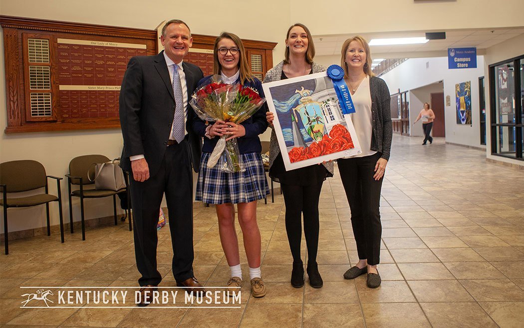 Mercy Academy Junior wins Grand Prize in 33rd annual Horsing Around with Art student art competition presented by WinStar Farm