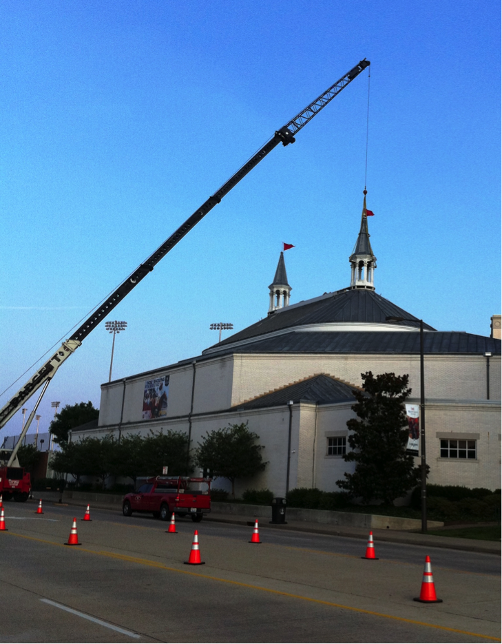 Spires renovation under way at the Kentucky Derby Museum 