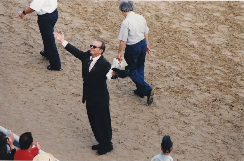 Jack Nicholson on the Churchill Downs Racetrack