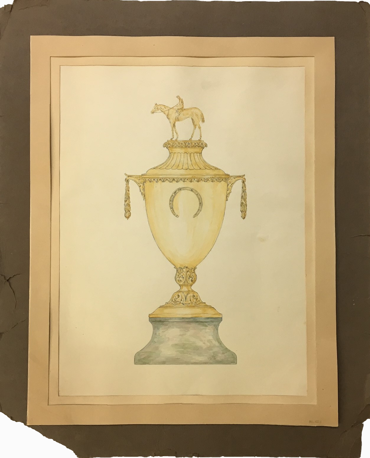 Original Graff illustration of Derby trophy blueprints