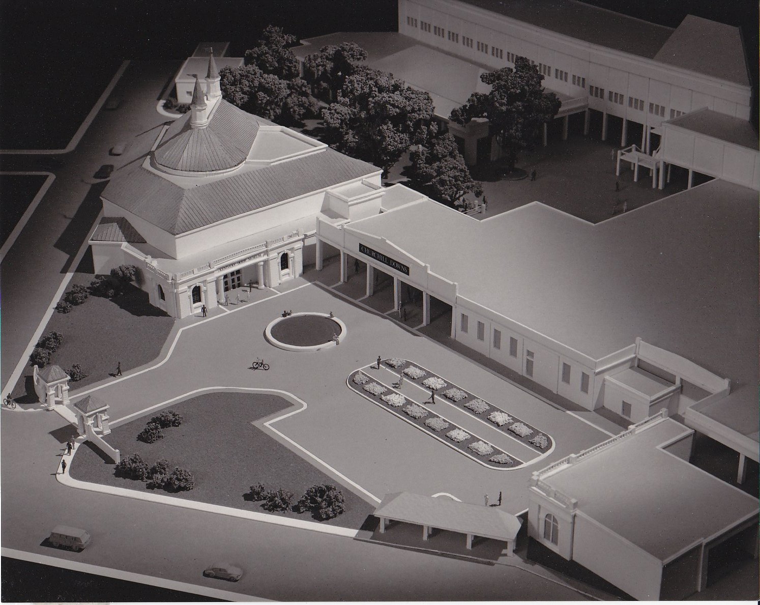 Model of the Kentucky Derby Museum, circa 1983