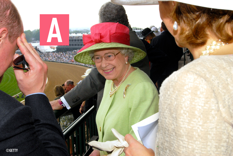 Queen of England in 3 hats