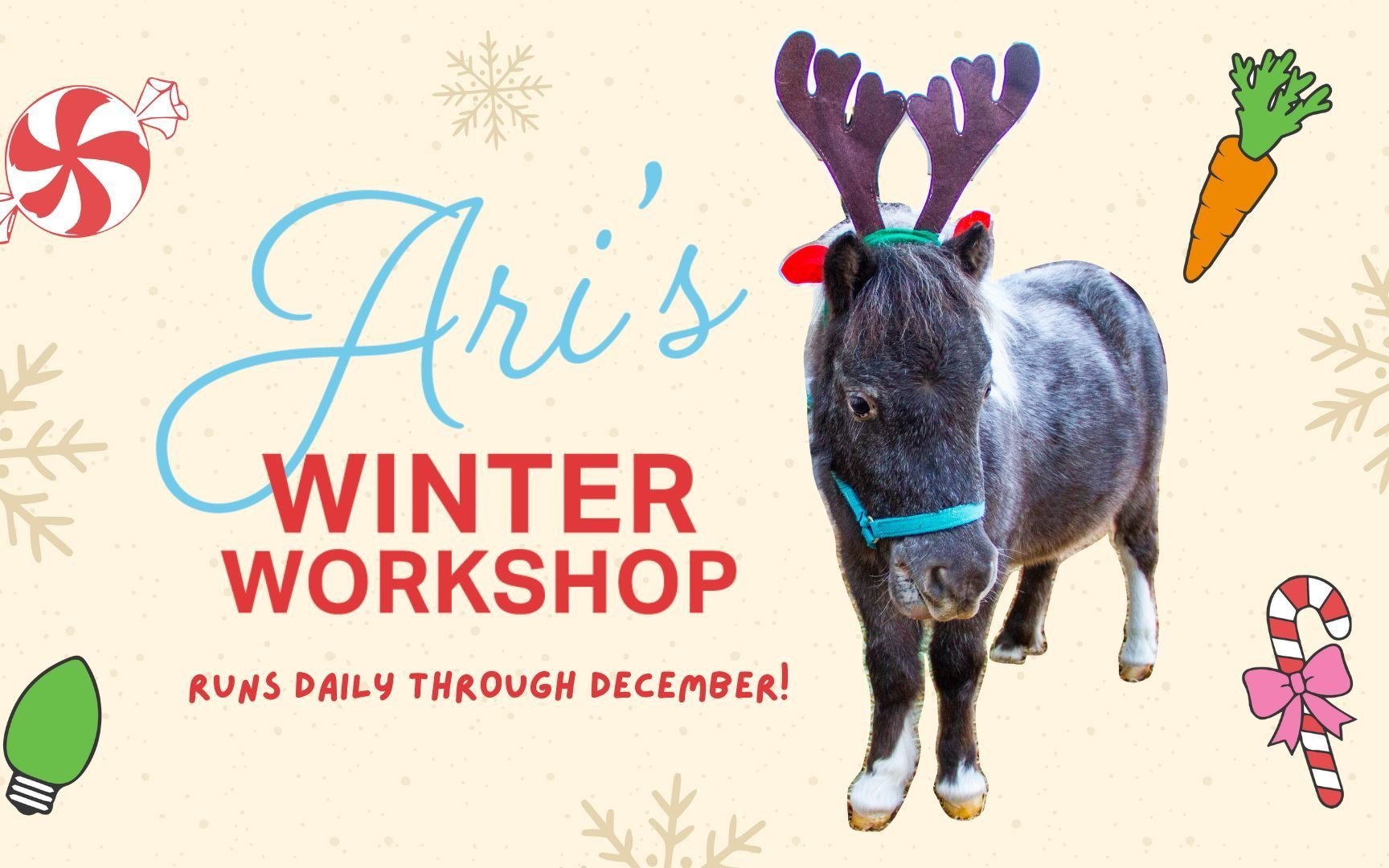 Get in the holiday spirit with Ari's Winter Workshop starting December 1! |  Kentucky Derby Museum