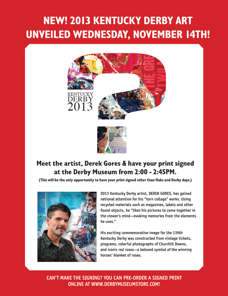 Meet 2013 Art of the Derby Artist Wednesday, November 14